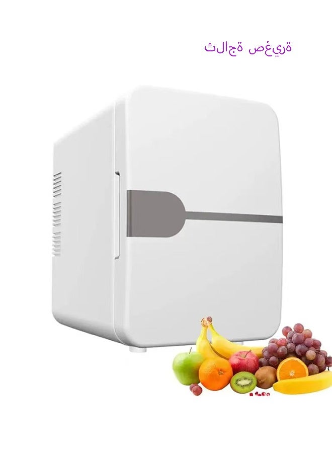 Joshberg Mini Fridge,Portable Cooler & Warmer Small Portable Refrigerator for Offcie, Car, Cosmetics, Food, AC/DC Mini Fridge Cooler 6 Can Portable Fridge, White  - Image 1