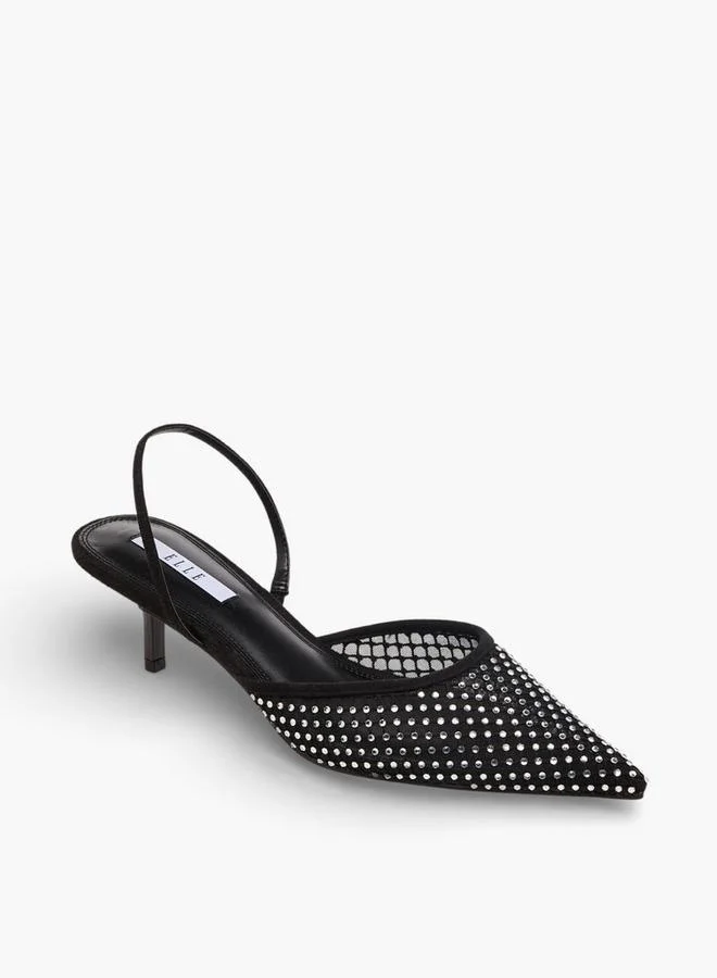 ايل Elle Women Kitten Heel Slingback Shoes