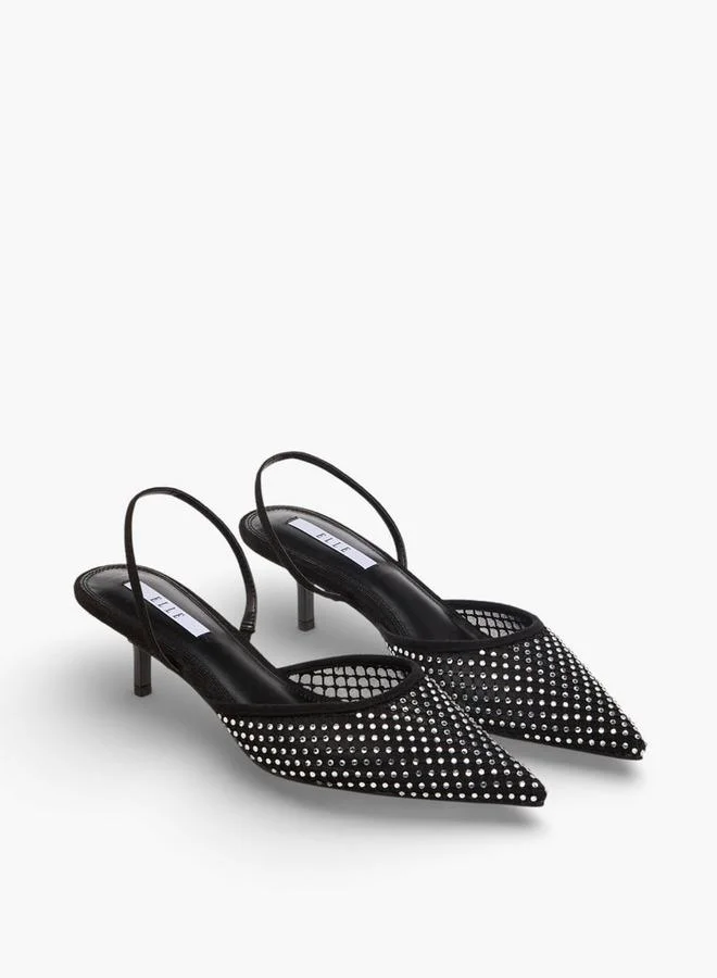 ايل Elle Women Kitten Heel Slingback Shoes