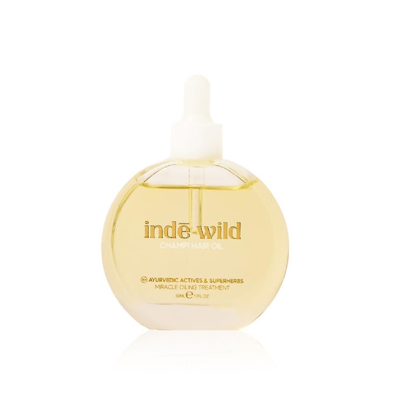 indē wild زيت شعر إندي وايلد تشامبي (50 مل) مع زيت إكليل الجبل، براهمي، أملّا، وبهرينغراج | زيت نمو الشعر الأيورفيدي للقشرة، تساقط الشعر، وشعر أكثر كثافة وامتلاء | 16+ مكونات أيورفيدية نشطة | عطر مهدئ - Image 1
