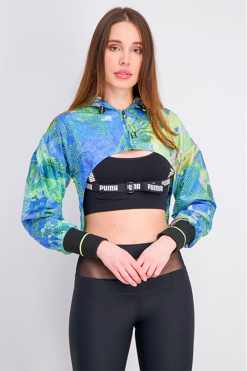 PUMA Women Central Saint Martins Cropped Jacket, Blue Combo  - Image 1
