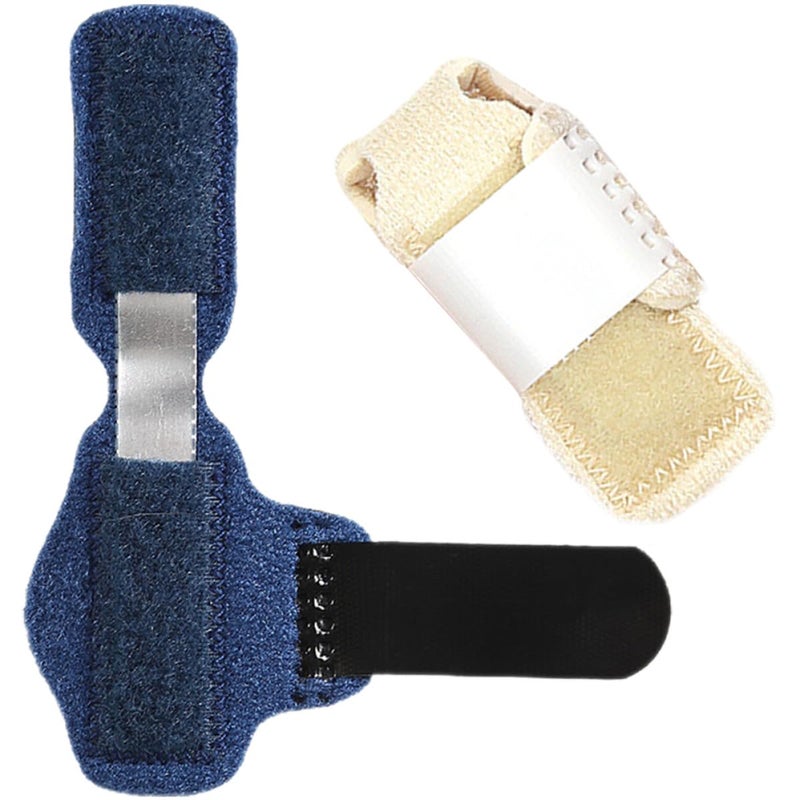 Professional Toe Splint Support Brace 2pcs Set, Skin-friendly Breathable Toe Separator Wrap for Sprains and Dislocations, Comfortable Portable Foot Corrector for Daily Use - Image 1