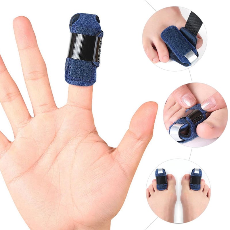 Professional Toe Splint Support Brace 2pcs Set, Skin-friendly Breathable Toe Separator Wrap for Sprains and Dislocations, Comfortable Portable Foot Corrector for Daily Use - Image 5