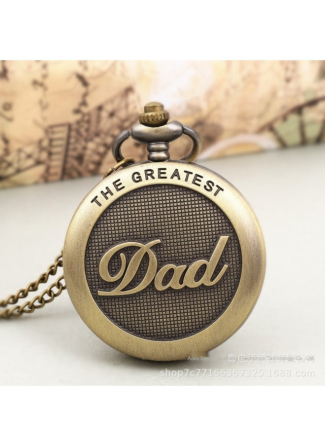 NIBEMINENT Vintage Metal Analog Pocket Watch Unisex Casual Style  - Image 2