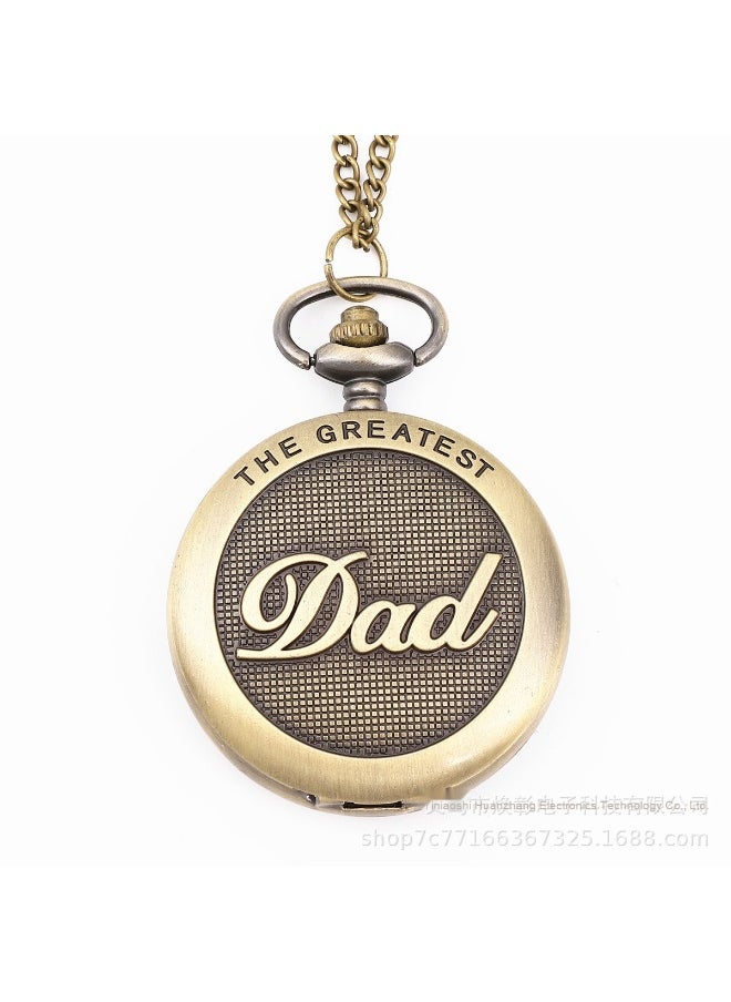 NIBEMINENT Vintage Metal Analog Pocket Watch Unisex Casual Style  - Image 1