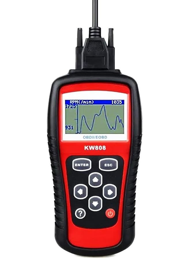 توبيز أداة تشخيص أعطال السيارات Kw808 بقائمة متعددة اللغات - Image 1