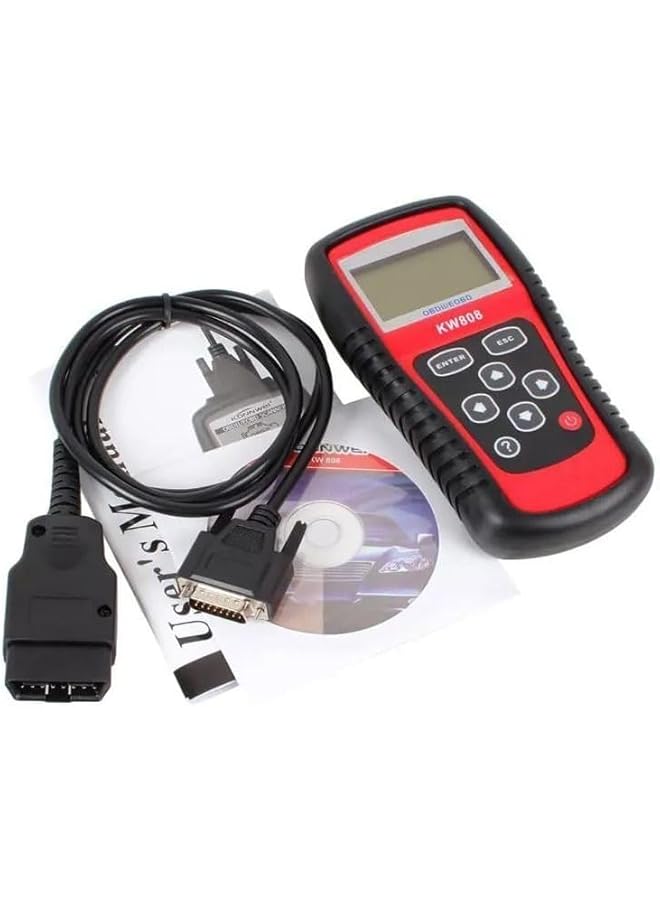توبيز أداة تشخيص أعطال السيارات Kw808 بقائمة متعددة اللغات - Image 4