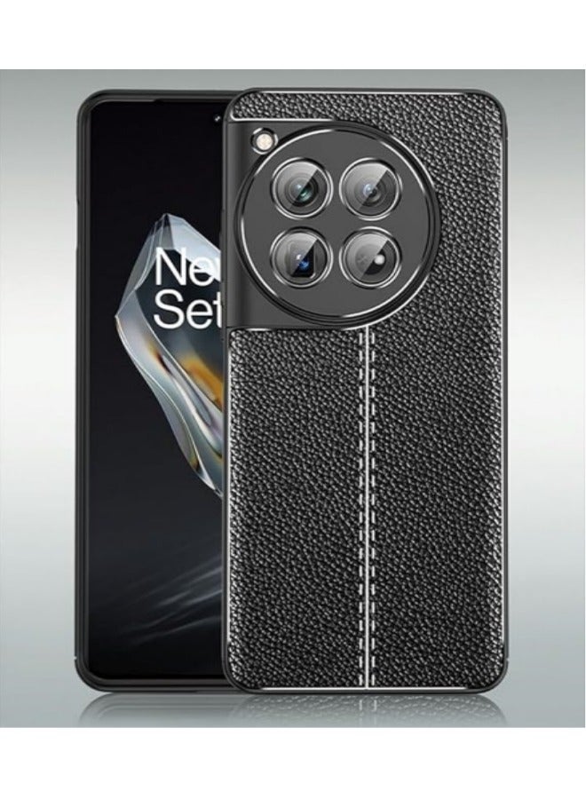General Compatible with OnePlus 12 5G Case Leather Design Cover Anti-Scratch Shock Absorption Case for OnePlus 12  - Image 1