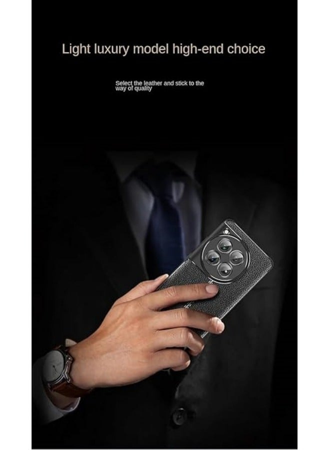 General Compatible with OnePlus 12 5G Case Leather Design Cover Anti-Scratch Shock Absorption Case for OnePlus 12  - Image 5