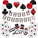 Easy Joy Magician Birthday Party Supplies Poker Themed Las Vegas Casino Themed Latex Balloons Paper Honeycomb Pom Poms Magic Show Photo Booth Props Decoration Easy Joy - Image 2