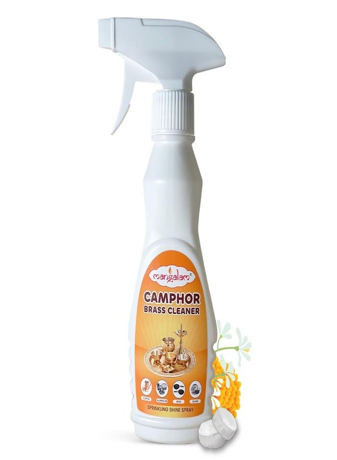 MANGALAM Camphor Brass Cleaner Sprinkling Shine Spray For Copper | Aluminium | Iron | Silver - 250ml - Image 1