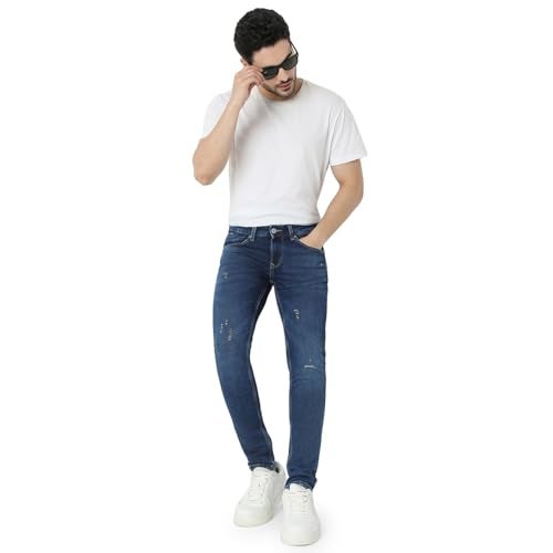 Spykar Men's Super Skinny Fit Low Rise Casual Jeans - Image 5