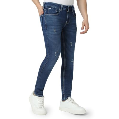 Spykar Men's Super Skinny Fit Low Rise Casual Jeans - Image 2