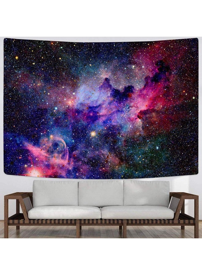 KYKU Galaxy Tapestry Wall Hanging Purple Outer Space Tapestry Cool Trippy Nebula Universe Tapestries for Bedroom Living Room Dorm Decor (W78.7 × H59.1, Purple) - Image 5