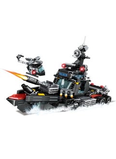 ZCM-HAPPY 4 in 1 Destroyer Block Set Puzzle Building Toy 415PCS  - Image 1