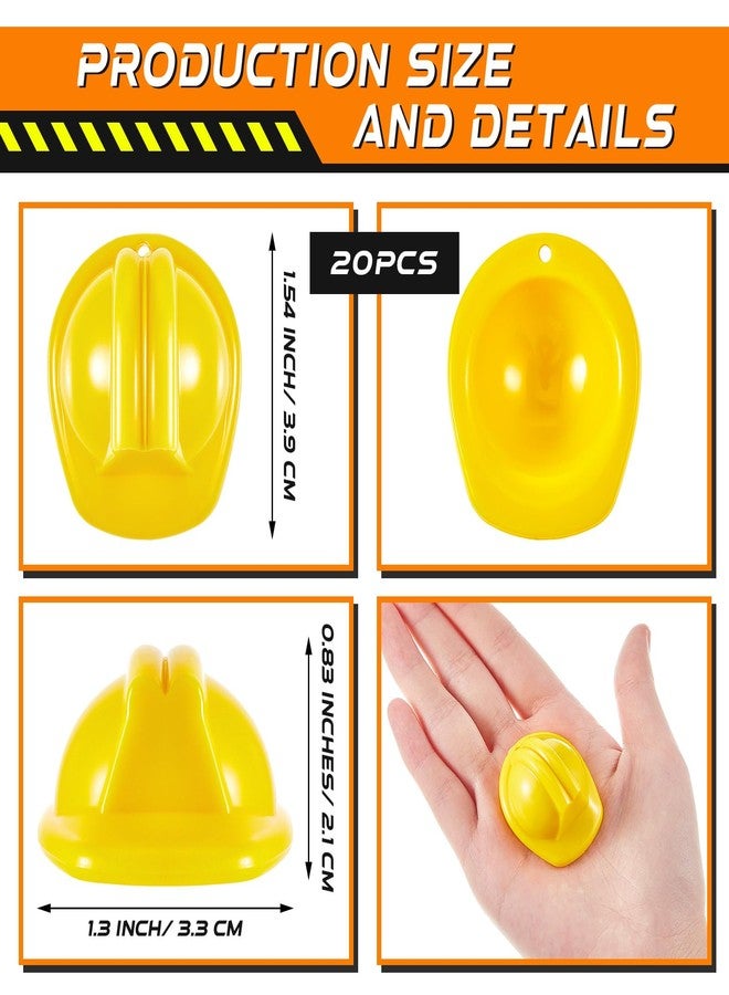 Layhit تتضمن مجموعة Layhit المكونة من 40 قطعة من زينة حفلات البناء المصغرة 20 قبعة أمان صغيرة و20 سترة أمان صغيرة، وهي عبارة عن هدايا لحفلات أعياد الميلاد ذات طابع البناء، بالإضافة إلى لوازم تزيين الكب كيك. - Image 2