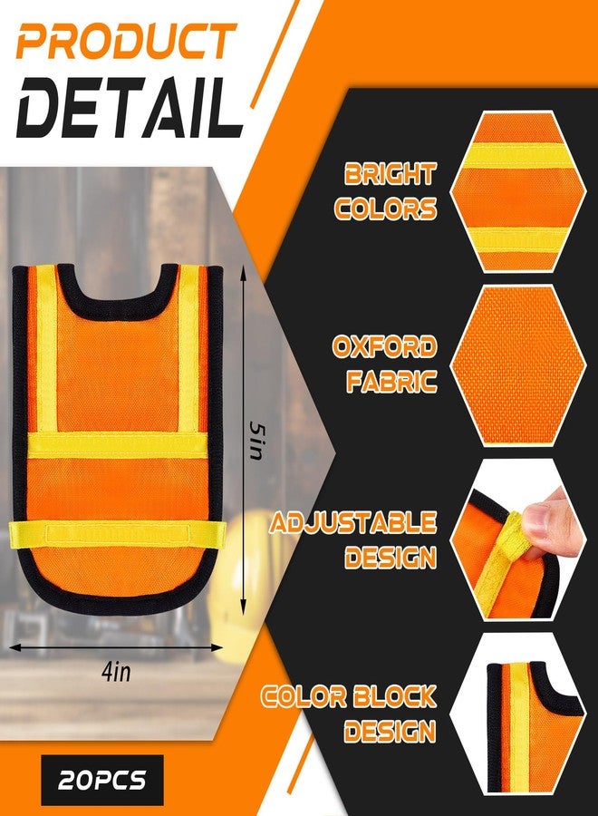 Layhit تتضمن مجموعة Layhit المكونة من 40 قطعة من زينة حفلات البناء المصغرة 20 قبعة أمان صغيرة و20 سترة أمان صغيرة، وهي عبارة عن هدايا لحفلات أعياد الميلاد ذات طابع البناء، بالإضافة إلى لوازم تزيين الكب كيك. - Image 3