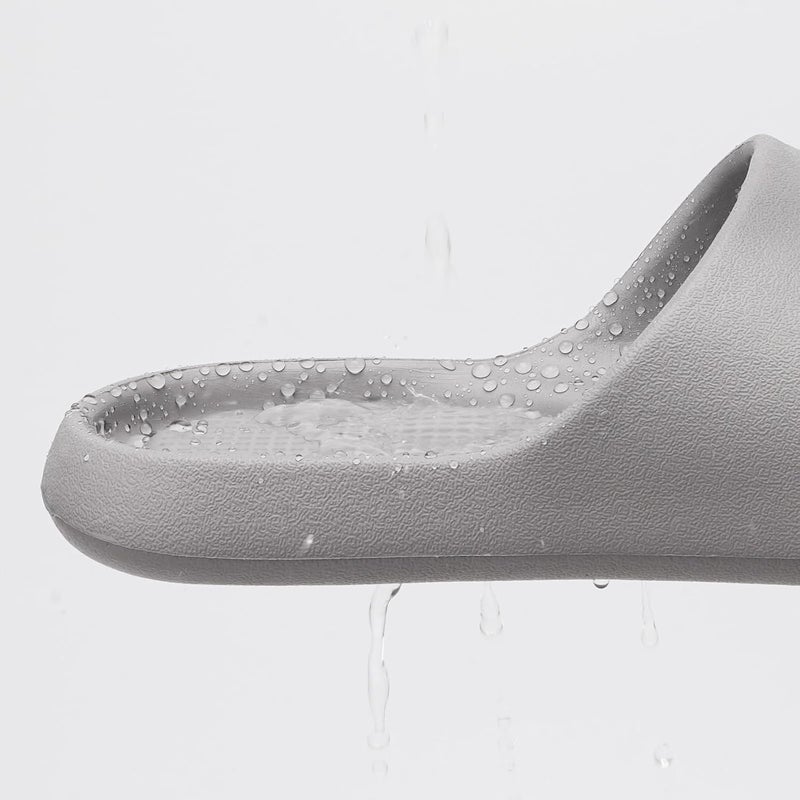 GETOEU Shower Shoes for Women and Men Massage Slide Sandals Soft Cushioned Anti-Slip Pool Slides Comfort Arch Support Quick Drying Shower Shoes with Drain Holes Bathroom Slides Slippers - Image 5