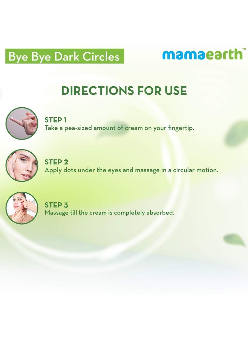 Mamaearth - Bye Bye Dark Circles Under Eye Cream For Dark Circles with Cucumber And Peptides 20ml - Image 1