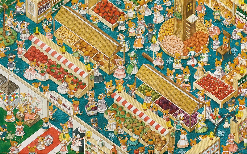 Pintoo Jigsaw Puzzles 4000 Piece for Adults Smart The Market Beautiful Plastic Puzzle for Home Decor Zero Dust Easy Storage H1776 - Image 3