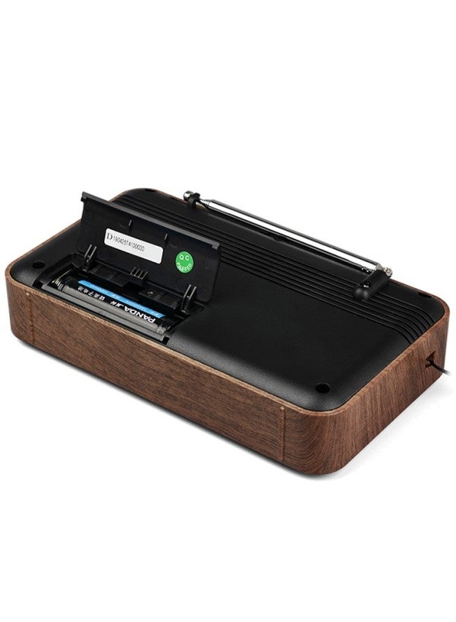 Panda T-41 Retro All-band Radio With Lithium Battery, Three-band Large Speaker, Wood Grain, For Elderly, Semiconductor - Image 5