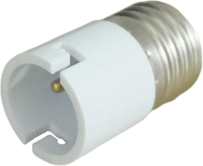 B22 To E27 Lamp Socket Adapter Converter White 250V Safe Durable Holder - Image 1