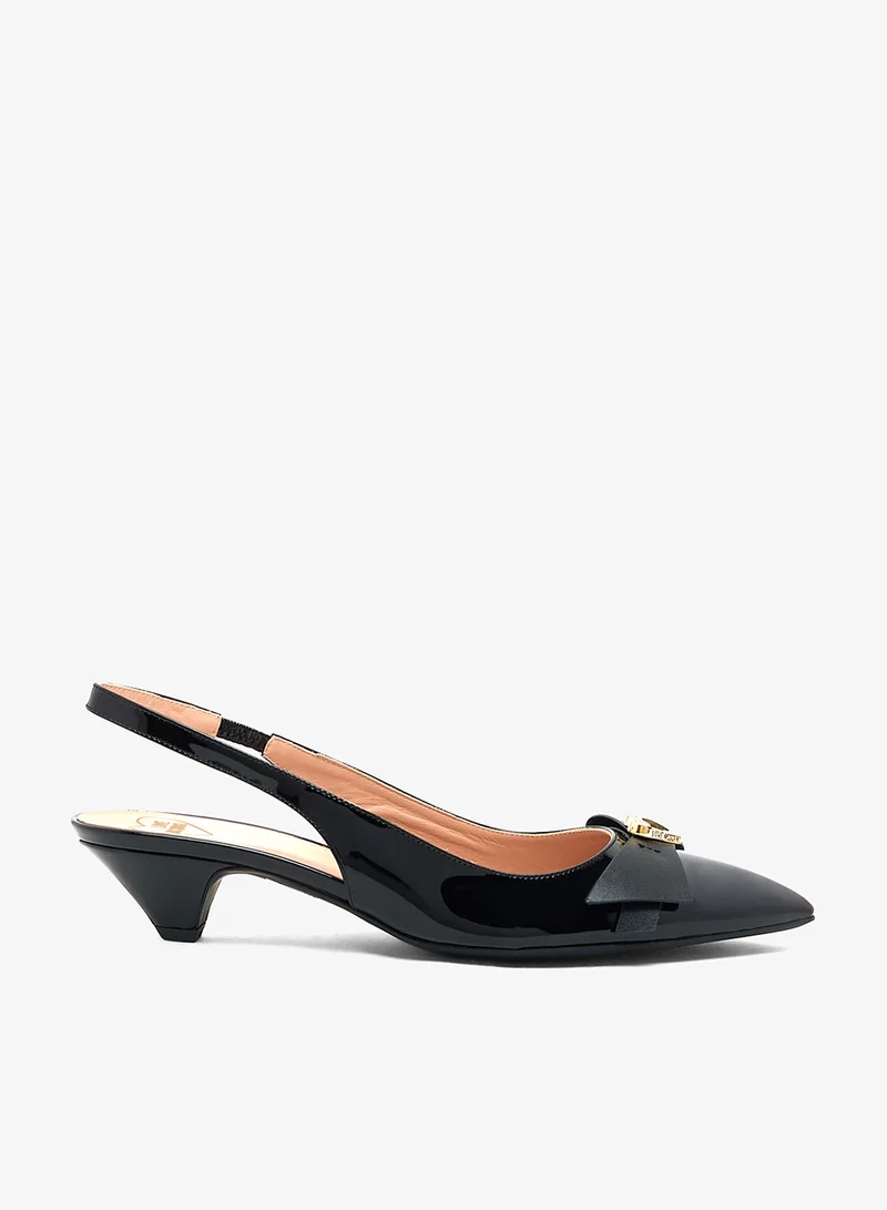 لوف موسكينو Pointed Toe Ankle Strap High Heel Pumps