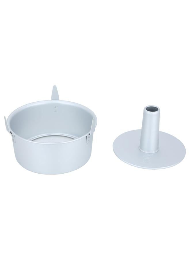 Alsaif Gallery BAKE CHEF Aluminum Cake Mold 23.8X21.2X10.7 Cm With Movable Column Silver - Image 2