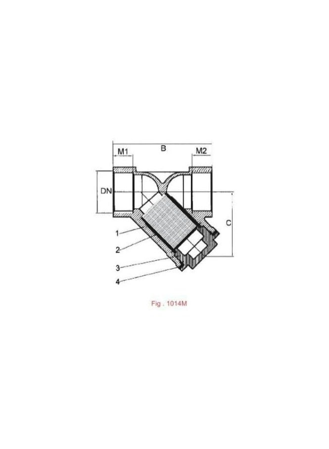 مصفاة إيكون برونز على شكل حرف Y PN16 1-1/4" - Image 2