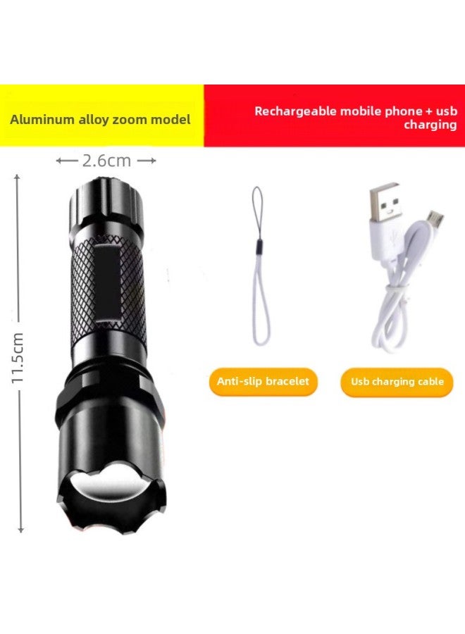 Special Forces Flashlight Strong Light Super Bright High Power Remote Rechargeable Mini Pocket Portable Small Outdoor Light 