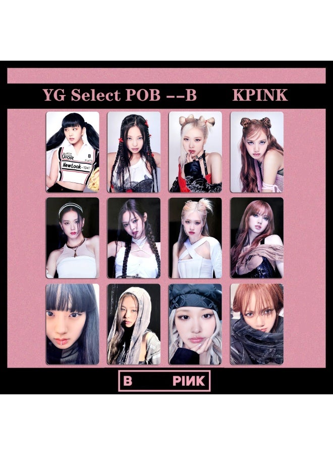 NIBEMINENT 4 Pcs Kpop BLACKPINK Select POB Lomo Cards Card For Fans Collection Gifts - Image 2