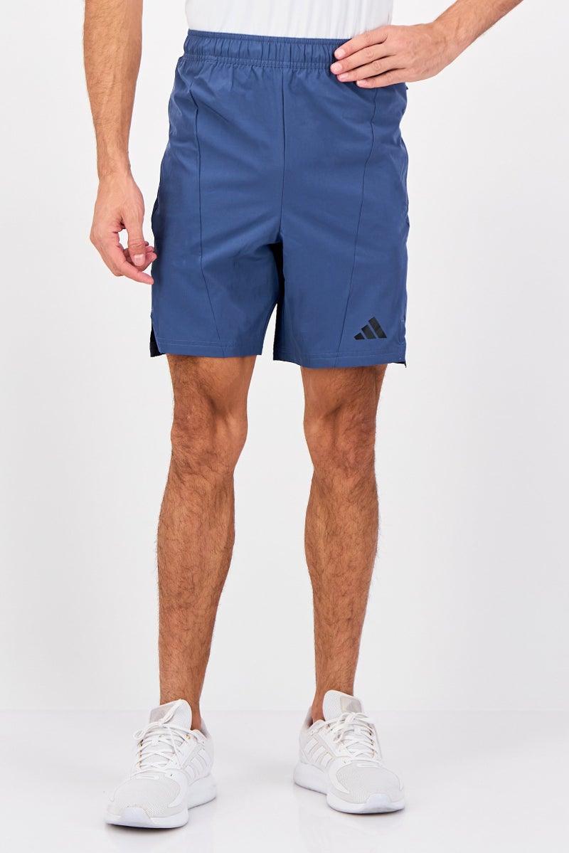 Adidas Men Sportswear Fit 7 Inseam Training Shorts, Slate Blue - Image 1