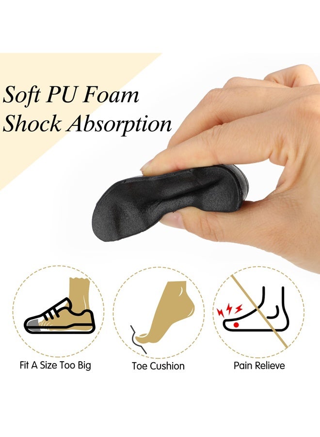 4 Pairs Shoe Filler Inserts Toe Cushion Insert Memory Foam Shoe Size Reducer High Heels Dress Shoes Casual Flats Adjusts Shoe Size  Prevents Slippage Relieves Pressure Reduces Fatigue Fits Multiple Shoe Types, Ideal for Daily Wear Work Formal Events - Image 4