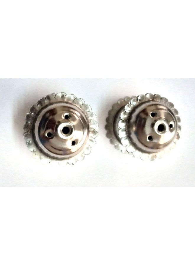 Blue Hut Agarbatti Stand Stainless Steel Flower Design (4 cm) Small Pack of 2 - Image 1