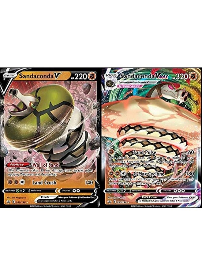 Sandaconda Vmax & V 090198 Chilling Reign Pokemon Ultra Rare Card Lot