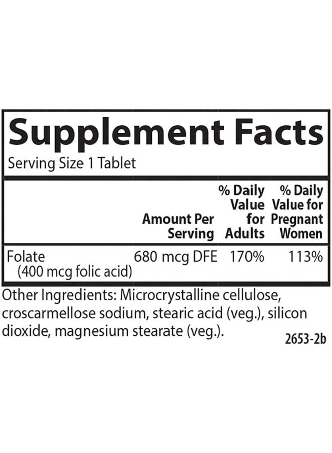 Carlson Folic Acid 400 mcg Dietary Supplement for Women - Image 4