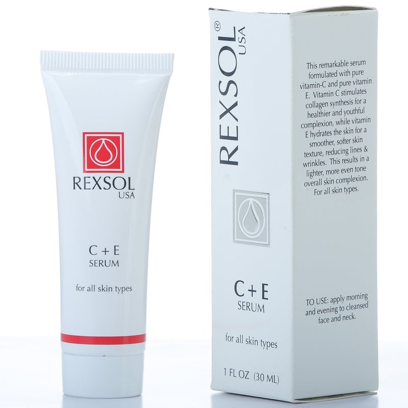 REXSOL CE Serum | Contains Vitamin C & Vitamin E | Helps minimize the appearance of first signs of aging | Enhances skin's youthful appearance (30 ml/ 1 fl oz) - Image 3