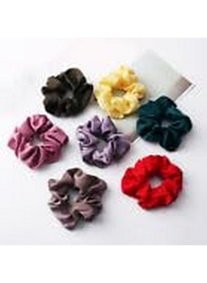 Blubby Soft Satin Silk Hair Scrunchies - Scrunchy Hair Ties - Elastic Hair Bands Ponytail Hair - Hair Tie - Fabric, Ropes Scrunchies for Women and Girls, Hair Accessories, Multi Colour, Pack of 12 - Image 4