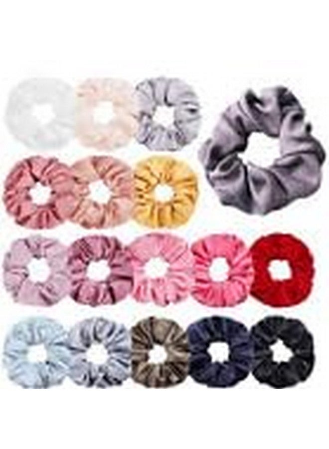 Blubby Soft Satin Silk Hair Scrunchies - Scrunchy Hair Ties - Elastic Hair Bands Ponytail Hair - Hair Tie - Fabric, Ropes Scrunchies for Women and Girls, Hair Accessories, Multi Colour, Pack of 12 - Image 5