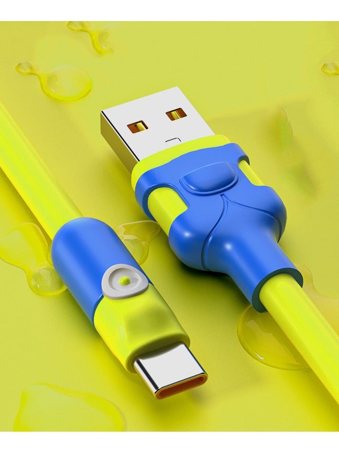 Type-C Fast Charge Cable, 6A High Current Charging Cable, Durable and Soft Charging Cable Compatible with Xiaomi, Huawei, Honor, Samsung (2 Meter) - Image 5