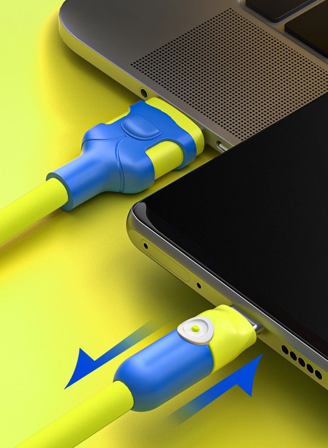 Type-C Fast Charge Cable, 6A High Current Charging Cable, Durable and Soft Charging Cable Compatible with Xiaomi, Huawei, Honor, Samsung (2 Meter) - Image 4