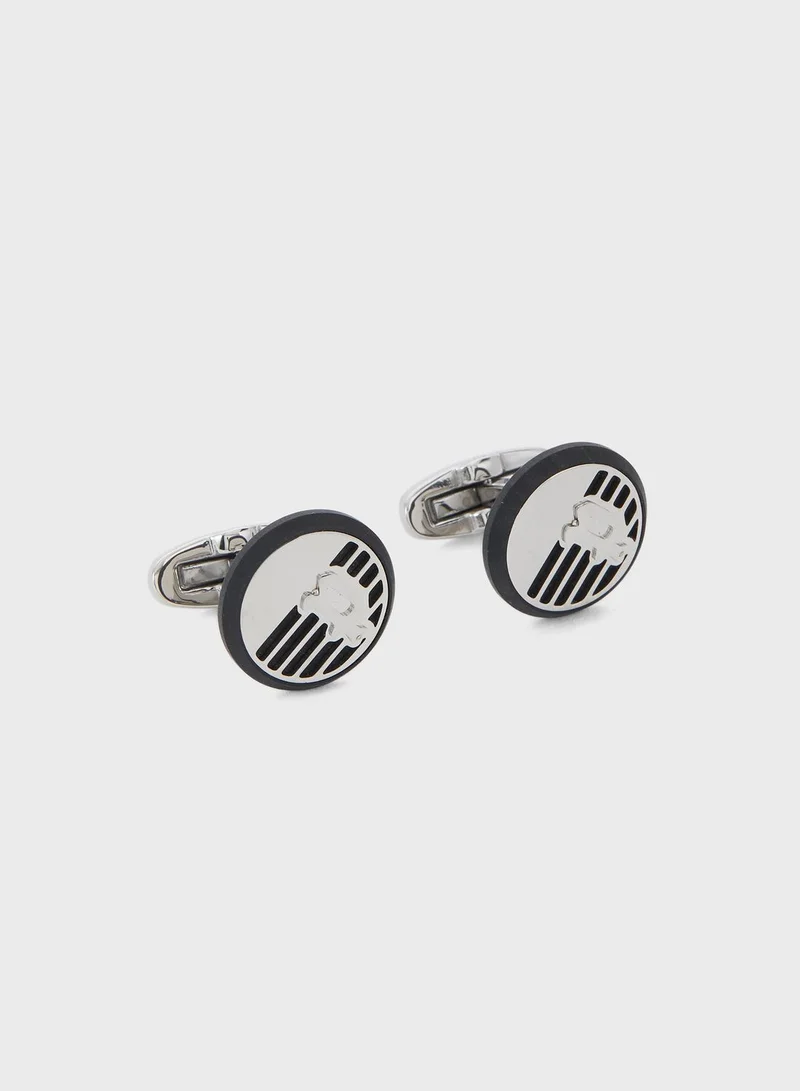 POLICE Pa30116Slb/320 Cufflinks + Pen