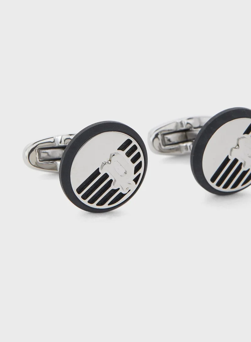 POLICE Pa30116Slb/320 Cufflinks + Pen