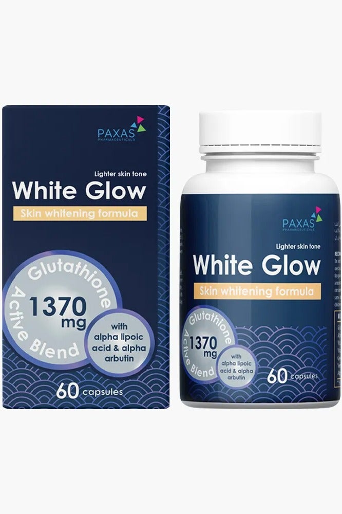 Paxas WhiteGlow Capsules – 60 Capsules, With Glutathione, Collagen & Vitamin C for Skin Radiance - Image 1