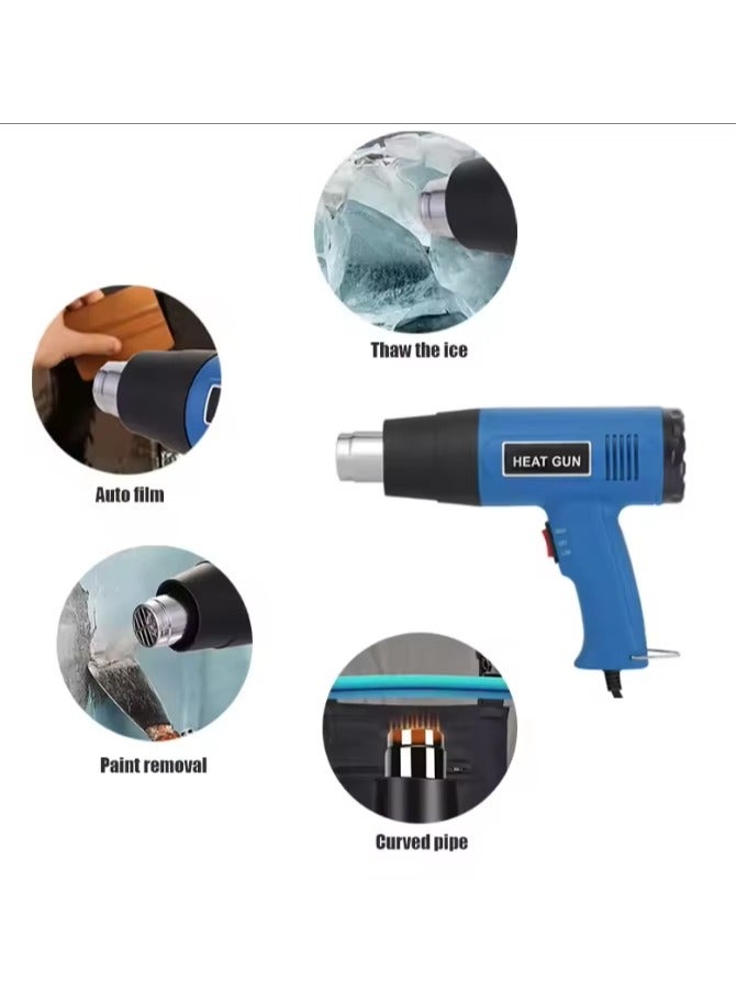 Home 1500W Hot Air Gun Heat Gun, Fast Heating, Adjustable Temperature, for Shrink Wrapping, Paint Removal, Crafts and DIY Projects - Image 5
