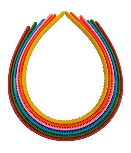 Drishti® Plastic Hair Bands for Girls & Women Set Of 12 Multicolor - Image 4