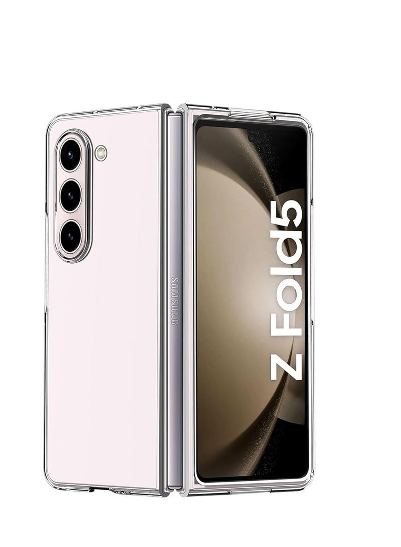 Case for Samsung Galaxy Z Fold 5 Case Clear, [Anti-Yellow] Ultra-Thin Slim Fit Transparent Hard PC Protective Phone Case for Samsung Fold 5 5G - Image 1