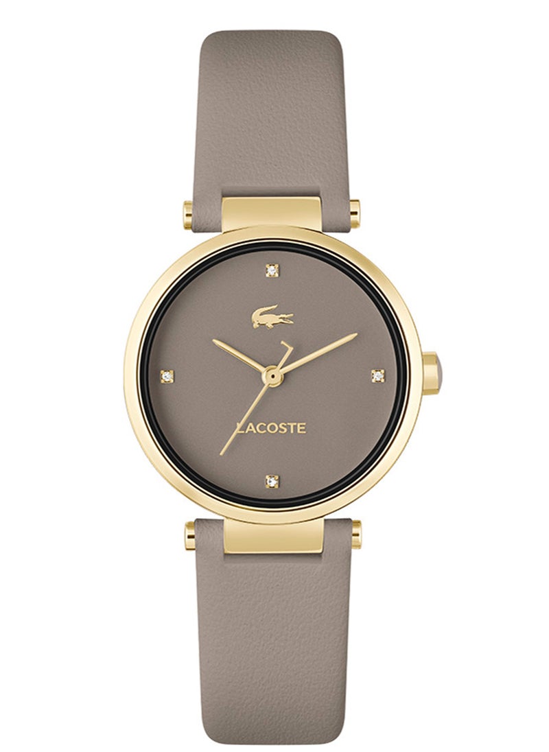 LACOSTE - Women's Analog Round Shape Leather Wrist Watch 2001334 - 30 Mm - Image 1