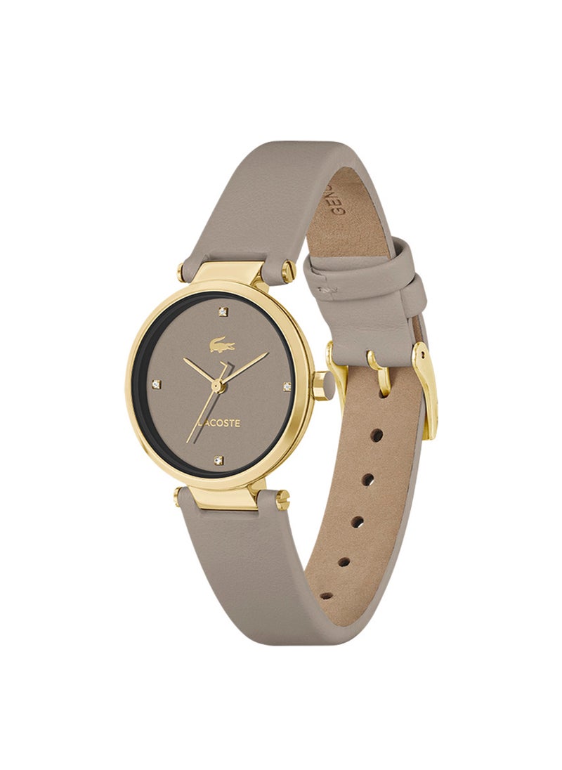 LACOSTE - Women's Analog Round Shape Leather Wrist Watch 2001334 - 30 Mm - Image 1