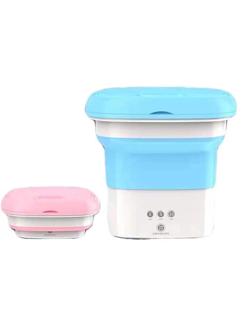 Mini portable folding washing machine with washing tub for clothes